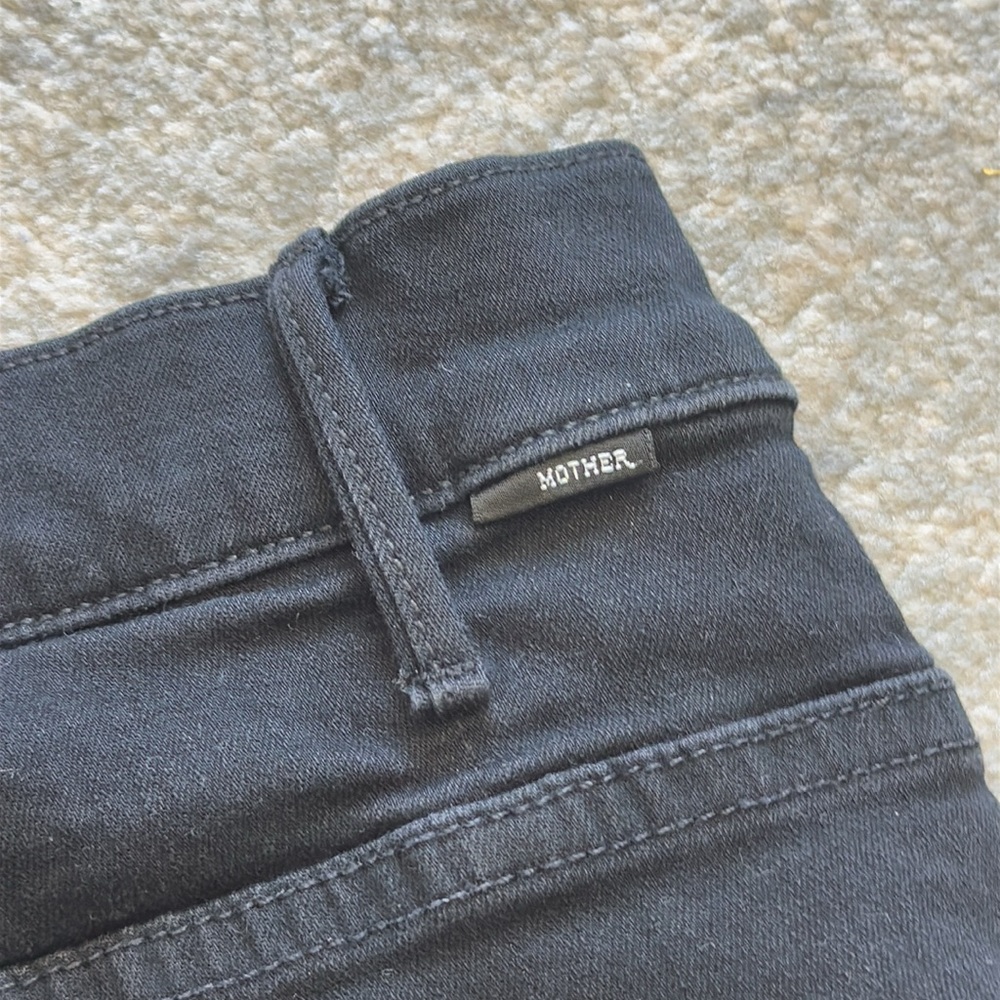 Mother Mid Ride Dazzler Women's Black Jeans in Not Guilty - Picture 14 of 16